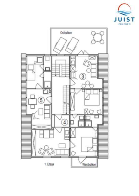 Haus Deichgraf 175 - Wohnung 5 Юст Екстер'єр фото